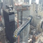 Incredible View of Escalator Being Hoisted to Upper Floors of One World Trade Center