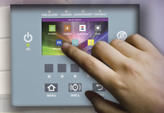 touchscreen fire panel